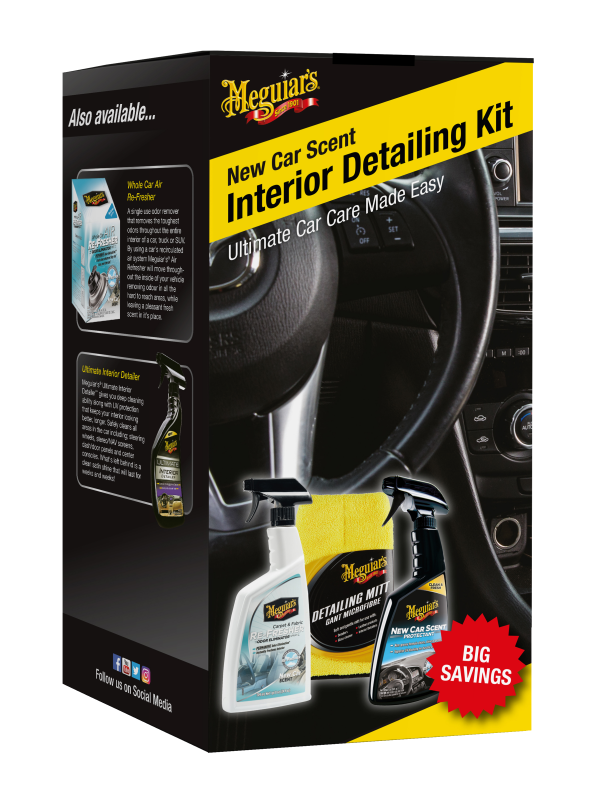 Meguiar's New Car Scent Interior Detailing Kit G193000 Meguiars